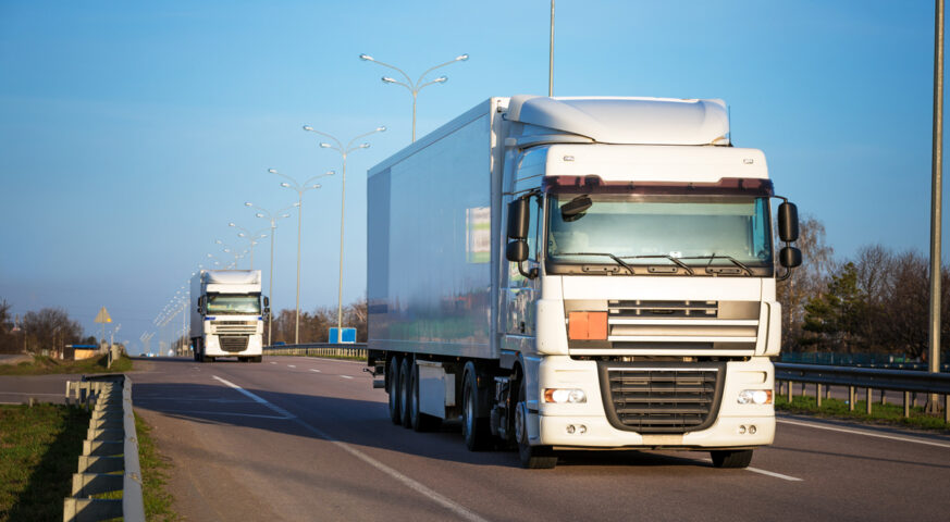 arriving-white-truck-road-rural-landscape-sunset-(2)